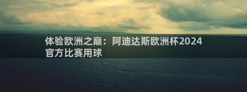 欧洲杯投注官方网站|体验欧洲之巅：阿迪达斯欧洲杯2024
官方比赛用球